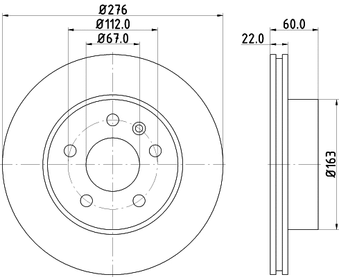 Brake Disc (8DD 355 104-521)