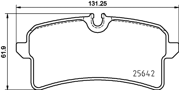 Brake Pad Set, disc brake (8DB 355 025-571)