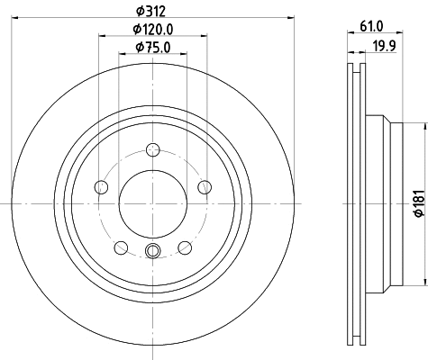Brake Disc (8DD 355 106-791)