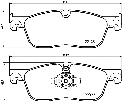 Brake Pad Set, disc brake (8DB 355 024-741)