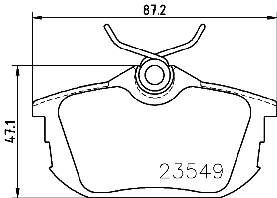 Brake Pad Set, disc brake (8DB 355 030-371)
