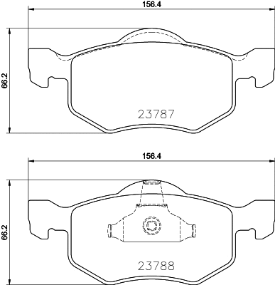 Brake Pad Set, disc brake (8DB 355 039-271)