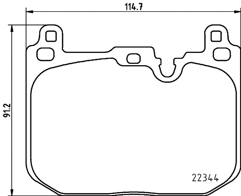 Brake Pad Set, disc brake (8DB 355 025-621)