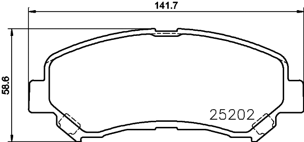 Brake Pad Set, disc brake (8DB 355 029-091)