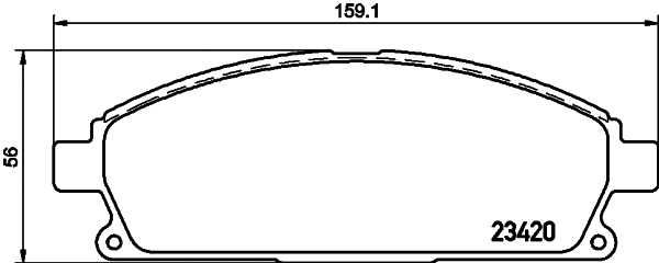 Brake Pad Set, disc brake (8DB 355 030-171)