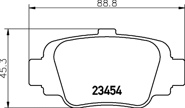 Brake Pad Set, disc brake (8DB 355 011-551)
