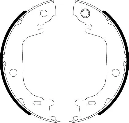 Brake Shoe Set, parking brake (8DA 355 051-201)