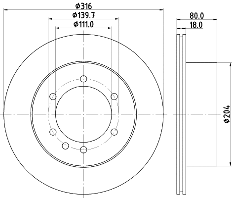 Brake Disc (8DD 355 110-831)
