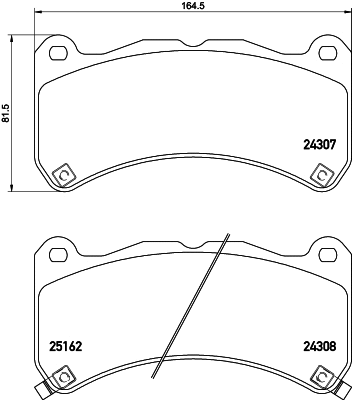 Brake Pad Set, disc brake (8DB 355 037-611)