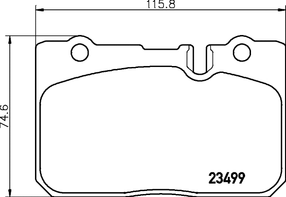 Brake Pad Set, disc brake (8DB 355 030-551)