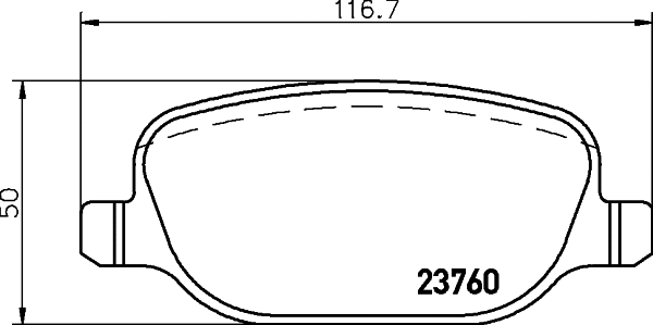 Brake Pad Set, disc brake (8DB 355 018-771)