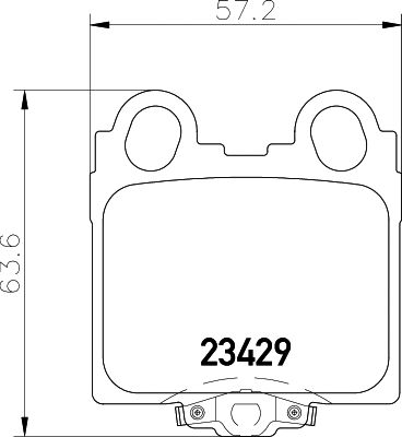 Brake Pad Set, disc brake (8DB 355 011-591)