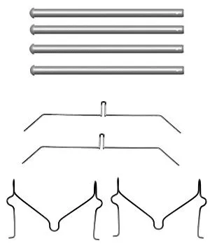 Accessory Kit, disc brake pad (8DZ 355 204-551)