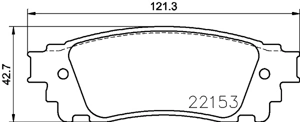 Brake Pad Set, disc brake (8DB 355 024-631)