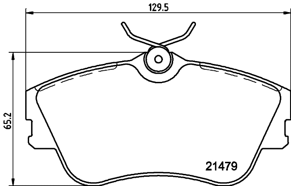 Brake Pad Set, disc brake (8DB 355 018-071)