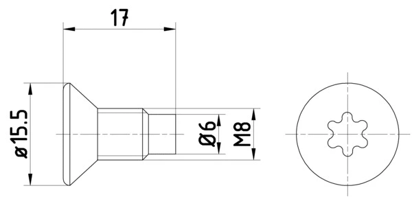 Bolt, brake disc (8DZ 355 209-041)