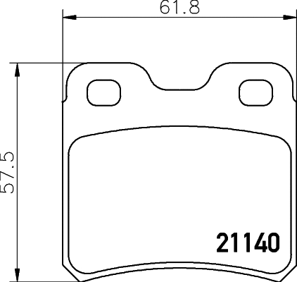 Brake Pad Set, disc brake (8DB 355 007-451)