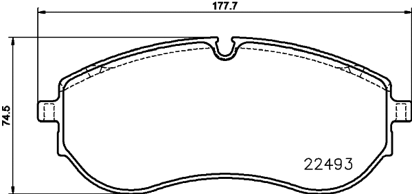 Brake Pad Set, disc brake (8DB 355 039-521)