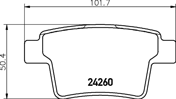 Brake Pad Set, disc brake (8DB 355 023-891)
