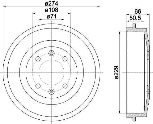 Brake Drum (8DT 355 301-231)