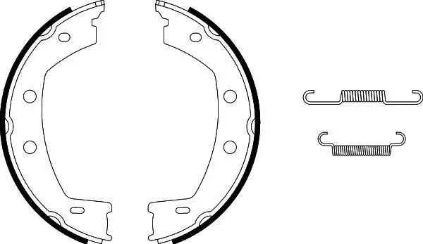 Brake Shoe Set, parking brake (8DA 355 050-801)