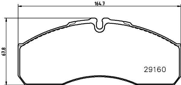 Brake Pad Set, disc brake (8DB 355 005-401)