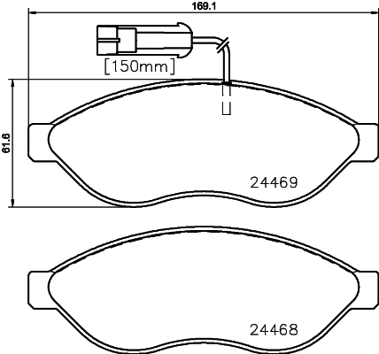 Brake Pad Set, disc brake