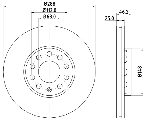 Brake Disc (8DD 355 122-412)