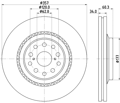 Brake Disc (8DD 355 116-921)