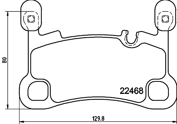 Brake Pad Set, disc brake (8DB 355 039-111)