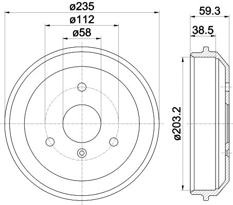 Brake Drum (8DT 355 301-581)