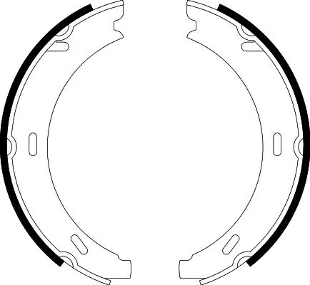 Brake Shoe Set, parking brake (8DA 355 050-301)