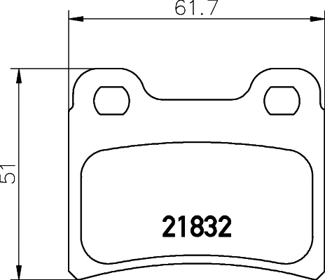 Brake Pad Set, disc brake (8DB 355 037-371)