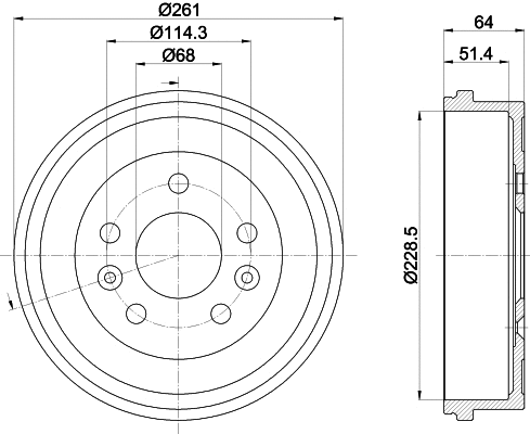 Brake Drum (8DT 355 303-151)