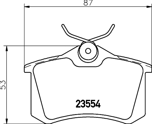 Brake Pad Set, disc brake (8DB 355 023-791)