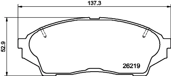 Brake Pad Set, disc brake (8DB 355 040-491)