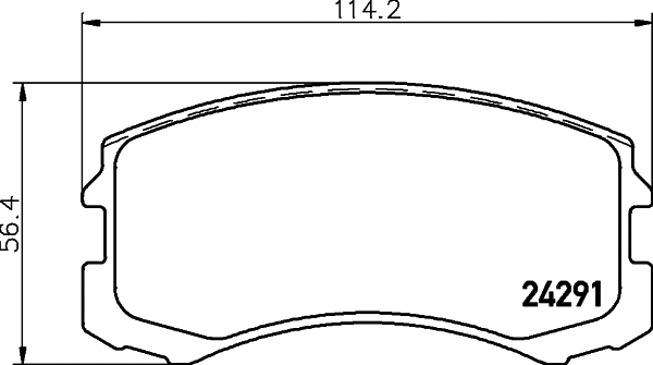 Brake Pad Set, disc brake (8DB 355 028-391)