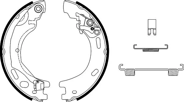 Brake Shoe Set, parking brake