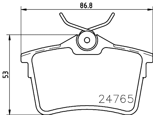 Brake Pad Set, disc brake (8DB 355 014-081)
