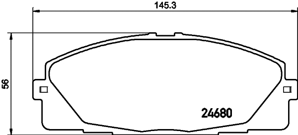 Brake Pad Set, disc brake (8DB 355 028-701)