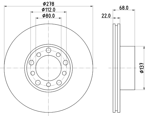 Brake Disc (8DD 355 100-401)