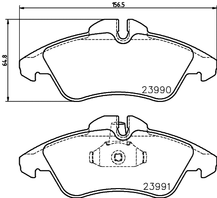 Brake Pad Set, disc brake (8DB 355 030-761)