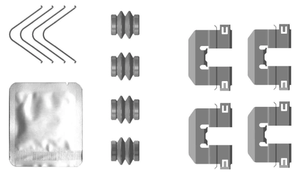 Accessory Kit, disc brake pad (8DZ 355 206-841)