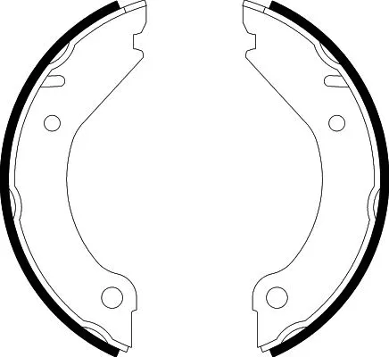 Brake Shoe Set, parking brake (8DA 355 050-021)