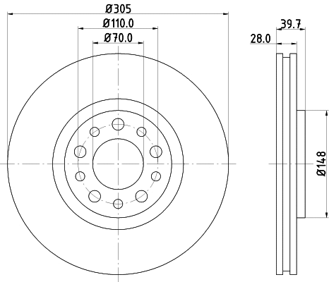Brake Disc (8DD 355 124-991)