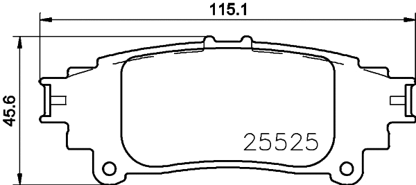 Brake Pad Set, disc brake (8DB 355 036-921)