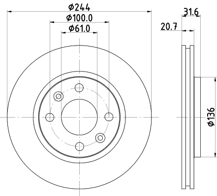 Brake Disc (8DD 355 102-151)