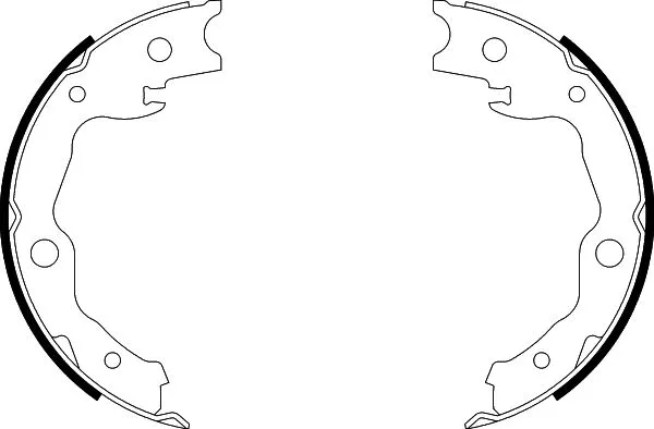 Brake Shoe Set, parking brake (8DA 355 050-031)
