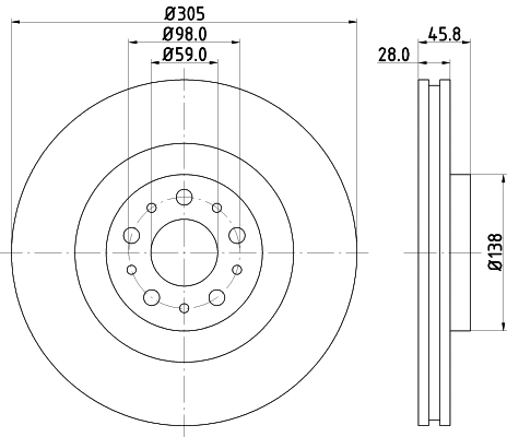 Brake Disc (8DD 355 129-351)