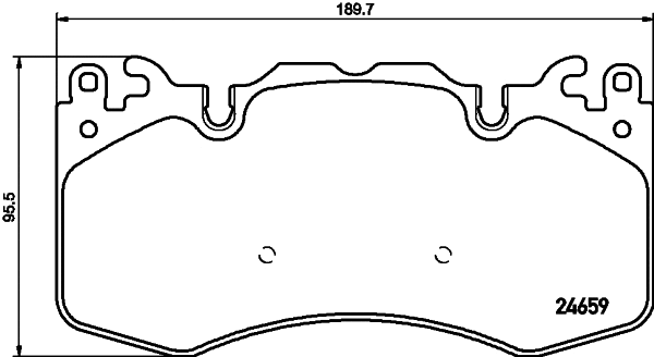 Brake Pad Set, disc brake (8DB 355 016-151)